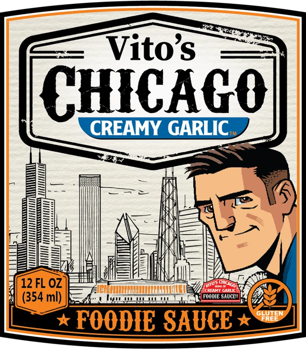 Vito's Chicago Creamy Garlic Foodie Sauce label