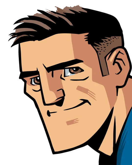 Illustrated portrait of Vito